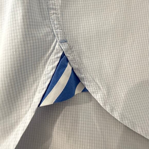 Tommy Hilfiger Men's Casual Shirt Logo Embroidered Crest Micro Plaid - Picture 11 of 11